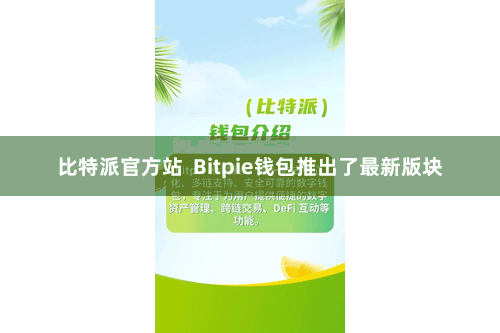 比特派官方站  Bitpie钱包推出了最新版块