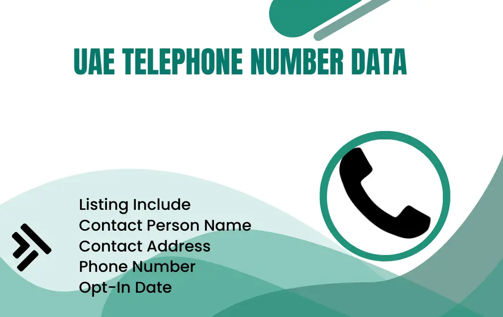 UAE telephone number data
